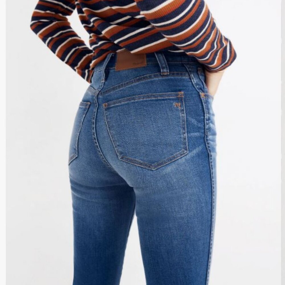 Madewell Blue High Rise Roadtripper Jeans Size 27 - Picture 3 of 13